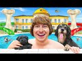 मैंने एक 5 सितारा लक्ज़री डॉग होटल बनाया! I Built a 5-Star Luxury Dog Hotel!