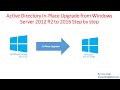 Active Directory InPlace Upgrade from Windows Server 2012 R2 to 2016 Step by step