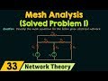 Mesh Analysis (Solved Problem 1)