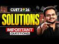 CUET 2026 Chemistry | Solution | Most important Questions | Shikhar sir #cuet2026 #infinitylearn