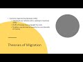 Theories of Migration