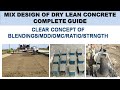 DRY LEAN CONCRETE MIX DESIGN #DLC_MDD_OMC #DLC_Blending_Ratio #Dry_Lean_Concrete_Complete_mix_design