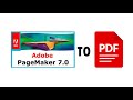 How to convert PageMaker file to PDF