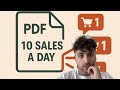 If I had to make 10 sales a day selling pdfs on etsy - I’d do this