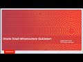 Oracle Cloud Infrastructure QuickStart Session