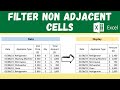 Excel FILTER Function TRICK for Non Adjacent Columns