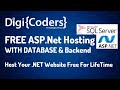 ASP DOT NET PROJECT HOSTING with Database | FREE Hosting with Backend | DigiCoders Technologies