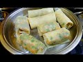 Egg spring roll/evening snacks recipe/veg egg roll/egg wraps/recipes with egg