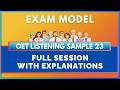 OET LISTENING TEST 23 | LISTENING WITH MIHIRAA