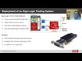 2020 09 17 Algo Logic FPGA Tick to Trade Trading Show mp4