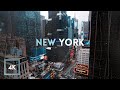 Open Window New York Cityscape, City Sounds for Work/Study (Morning to Night) 12 Hours