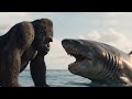 KONG VS MEGALODON: The Ocean Deep Sea Battle ! | King Kong Movie