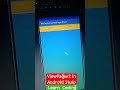 TabLayout \u0026 ViewPager2 in Android Studio #shorts #codewithharry