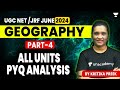 UGC NET/JRF Geography | All Units PYQs Analysis | Part 4 | Kritika Pareek |UGC NET June 2024