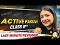 Class 8th | English | Active Passive in One Shot | Last Minute Revision Series 🔥