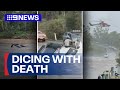 Drivers dice with death amongst flooded roads in Northern Queensland | 9 News Australia