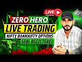 Expiry Hero Zero Trade Nifty SENSEX | Live Trading | Banknifty Analysis | 08-Jan | #livetrading