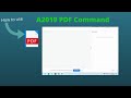 A2019 PDF Command | How to use PDF Command