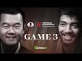 GUKESH vs. DING! FIDE WORLD CHESS CHAMPIONSHIP 2024 Game 3 | Will Gukesh Fight Back?