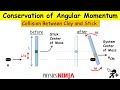 Angular Momentum  - Clay Puck and Stick Collision