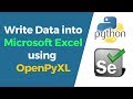 Selenium with Python Tutorial 25-How to write data into Excel using OpenPyXL | Data Driven Testing