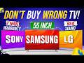 Best 55 Inch TV 2026🔥Sony vs Samsung vs LG vs TCL🔥Best 55 inch 4k tv india 2026