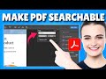 How to Make a PDF Searchable in adobe acrobat