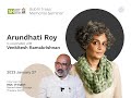 Arundhati Roy | in conversation with Venkitesh Ramakrishnan