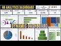 DYNAMIC DASHBOARD IN EXCEL||HR ANALYTICS DASHBOARD||COMPLETE DASHBOARD || START TO END PART-1#learn