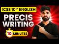⚠️ Don’t Lose Easy 8 Marks! ICSE Precis Writing Formula | English Language | ICSE Class 10th 2026
