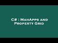 C# : MahApps and Property Grid