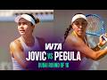 Iva Jovic vs. Jessica Pegula | 2026 Dubai Round of 16 | WTA Match Highlights