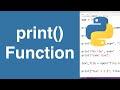 print Function | Python Tutorial