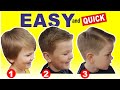QUICK \u0026 EASY HOME HAIRCUT TUTORIAL |  How To Cut Boys Hair With Clippers
