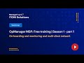 ManageEngine OpManager MSP Free Training 2024 | Season 1 | Part-1