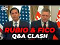 MARCO RUBIO faces EXPLOSIVE PRESS Q\u0026A in SLOVAKIA: UKRAINE, NATO, EUROPE...