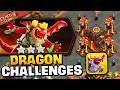 Easily 3 Star Dragon Escape Challenges 1-4 (Clash of Clans) | Clash Gaming