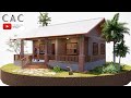 Simple Farmhouse | Tropical House | 8x9m | 2 Bedroom