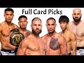 My Full Card Predictions \u0026 Breakdown For UFC 327
