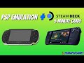 Steam Deck PSP Emulator 5 Minute Tutorial PPSSPP