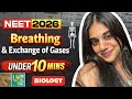 NCERT in 10 minutes: Breathing and exchange of gases| One shot| Free crash course by Ananya Pathak