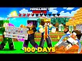 100 Days But We Share HEALTH \u0026 INVENTORY In Hardcore Minecraft 😰