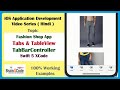 How to create four Tabs Using TabBarController with Custom TableView in Swift 5 XCode | Hindi | iOS