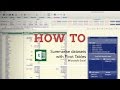 How to... summarise data using PivotTables in Excel
