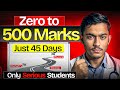NEET 2026: Zero to 500 Marks in 45 Days 🔥 (Realistic Plan)
