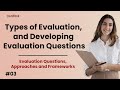 Types of Evaluation, and Developing Evaluation Questions