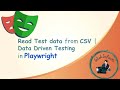 Parameterize Playwright Tests ⚡ | Read Test Data from CSV File Like a Pro!