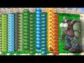 Gatling Pea Vs Team Winter Melon Fire Vs Giga-Gargantuar Dr.Zomboss || Plants Vs Zombies || Minigame