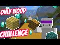 *ONLY WOOD* CHALLENGE! (Minecraft Build Battle)