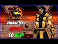 All Mortal Kombat Characters Ranked